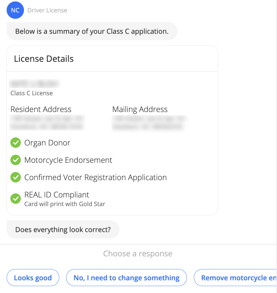 nc dmv duplicate license request